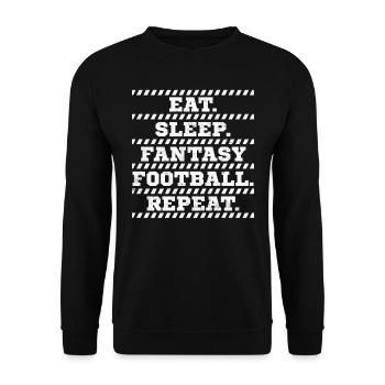 Fantasy Football - Unisex Sweatshirt - black - Front - Alina (178cm) & Michal (187cm)