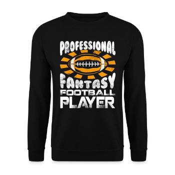 Professional Fantasy Football Player - Unisex Sweatshirt - black - Front - Alina (178cm) & Michal (187cm)