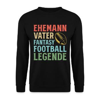 Mari Père Fantasy Football Legend - Sweat-shirt Unisexe - noir - Devant - Alina (178cm) & Michal (187cm)