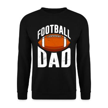 Papa du football américain - Sweat-shirt Unisexe - noir - Devant - Alina (178cm) & Michal (187cm)