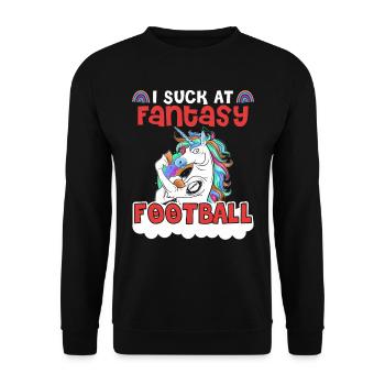 Je suis nul au Fantasy Football - Sweat-shirt Unisexe - noir - Devant - Alina (178cm) & Michal (187cm)