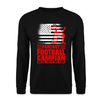 Fantasy Football Champion Champion Fantasy Football - Sweat-shirt Unisexe - noir - Devant - Alina (178cm) & Michal (187cm)