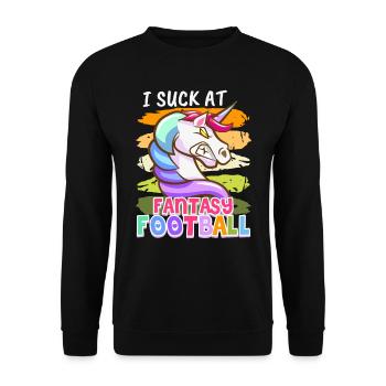 Fantasy Football Loser Je suis nul au Fantasy Football - Sweat-shirt Unisexe - noir - Devant - Alina (178cm) & Michal (187cm)