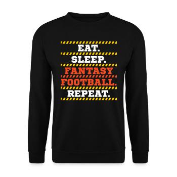 fantasy football - Unisex Sweatshirt - black - Front - Alina (178cm) & Michal (187cm)