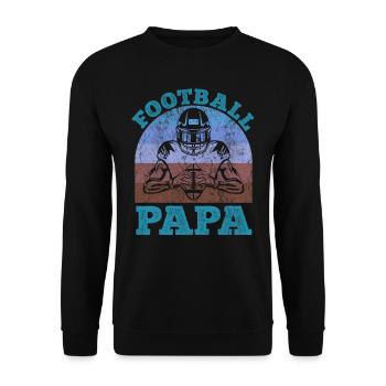 Football Dad Fantasy Football - Unisex Sweatshirt - black - Front - Alina (178cm) & Michal (187cm)