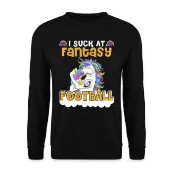 Je suis nul au football fantastique - Sweat-shirt Unisexe - noir - Devant - Alina (178cm) & Michal (187cm)