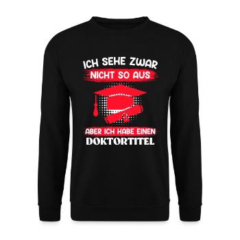 Docteur, je ne ressemble pas à un doctorat - Sweat-shirt Unisexe - noir - Devant - Alina (178cm) & Michal (187cm)