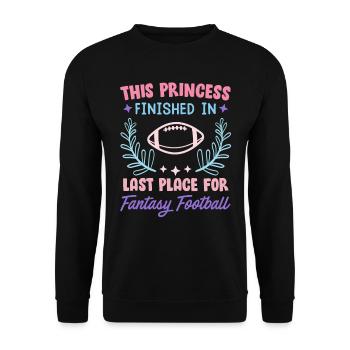 La princesse a la dernière place dans le football fantastique - Sweat-shirt Unisexe - noir - Devant - Alina (178cm) & Michal (187cm)