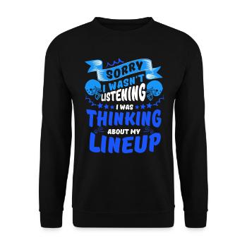 Sorry I was thinking about my line up - Unisex Sweatshirt - black - Front - Alina (178cm) & Michal (187cm)