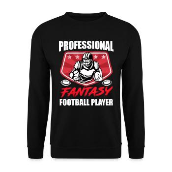 Professional Fantasy Football Player - Unisex Sweatshirt - black - Front - Alina (178cm) & Michal (187cm)