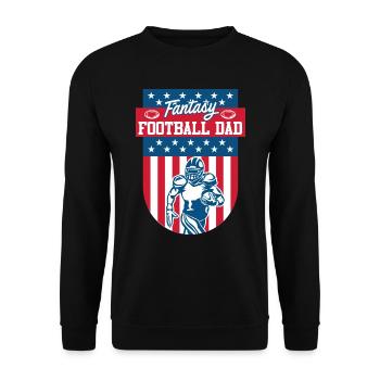 Papa de football Fantasy - Sweat-shirt Unisexe - noir - Devant - Alina (178cm) & Michal (187cm)