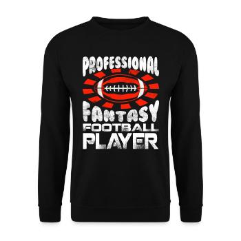 Professional Fantasy Football Player - Unisex Sweatshirt - black - Front - Alina (178cm) & Michal (187cm)