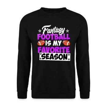 Saison de football Fantasy - Sweat-shirt Unisexe - noir - Devant - Alina (178cm) & Michal (187cm)