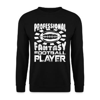 Professional Fantasy Football Player - Unisex Sweatshirt - black - Front - Alina (178cm) & Michal (187cm)