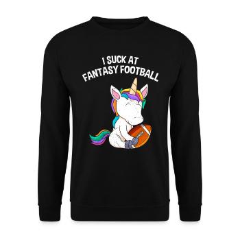 Je suis nul au Fantasy Football - Sweat-shirt Unisexe - noir - Devant - Alina (178cm) & Michal (187cm)