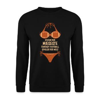 I suck at Fantasy Football Bikini - Unisex Pullover - Schwarz - Vorne - Alina (178cm) & Michal (187cm)