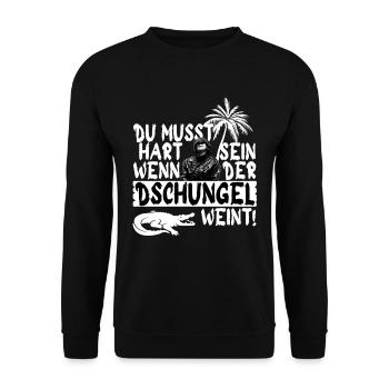 Il faut être dur quand la jungle pleure ! - Sweat-shirt Unisexe - noir - Devant - Alina (178cm) & Michal (187cm)