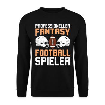 Professional Fantasy Football Player - Unisex Sweatshirt - black - Front - Alina (178cm) & Michal (187cm)