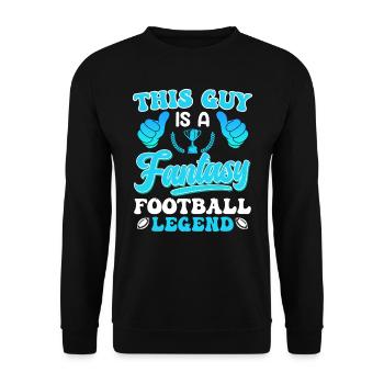 Légende du football Fantasy - Sweat-shirt Unisexe - noir - Devant - Alina (178cm) & Michal (187cm)