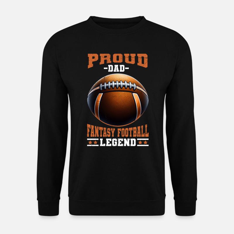 Stolzer Fantasy Football Papa - Unisex Pullover - Schwarz