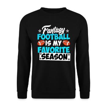 Fantasy Football Season - Unisex Pullover - Schwarz - Vorne - Alina (178cm) & Michal (187cm)
