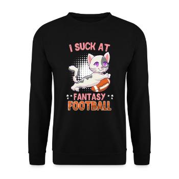 Fantasy Football Loser - Unisex Sweatshirt - black - Front - Alina (178cm) & Michal (187cm)