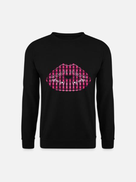 Baiser Bouche Lèvres Baiser - Sweat-shirt Unisexe - noir