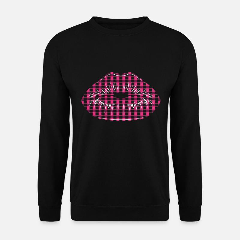 Baiser Bouche Lèvres Baiser - Sweat-shirt Unisexe - noir
