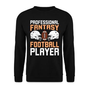 Professional Fantasy Football Player - Unisex Sweatshirt - black - Front - Alina (178cm) & Michal (187cm)