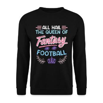 Reine du football Fantasy - Sweat-shirt Unisexe - noir - Devant - Alina (178cm) & Michal (187cm)