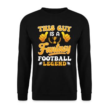 Légende du football Fantasy - Sweat-shirt Unisexe - noir - Devant - Alina (178cm) & Michal (187cm)