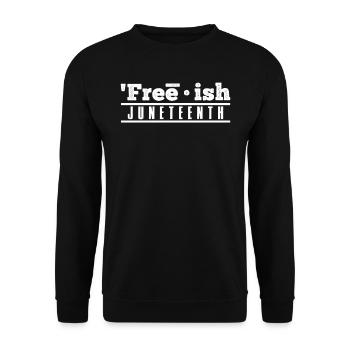 Juneteenth Freedom Black History America Africa - Sweat-shirt Unisexe - noir - Devant - Alina (178cm) & Michal (187cm)