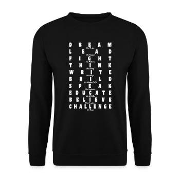 Black History Martin Luther King Africa - Unisex Sweatshirt - black - Front - Alina (178cm) & Michal (187cm)
