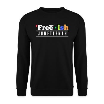 Juneteenth Freedom Black History America Africa - Sweat-shirt Unisexe - noir - Devant - Alina (178cm) & Michal (187cm)