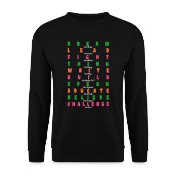 Black History Martin Luther King Africa - Unisex Sweatshirt - black - Front - Alina (178cm) & Michal (187cm)