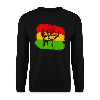 Black History Month Black Lives Matter Africa - Unisex Sweatshirt - black - Front - Alina (178cm) & Michal (187cm)