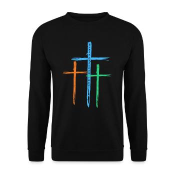 Histoire des Noirs 1865 Liberté des Noirs en Afrique - Sweat-shirt Unisexe - noir - Devant - Alina (178cm) & Michal (187cm)