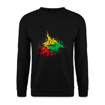 Juneteenth Black History America Africa - Sweat-shirt Unisexe - noir - Devant - Alina (178cm) & Michal (187cm)