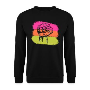 Black History Month Black Lives Matter Africa - Unisex Sweatshirt - black - Front - Alina (178cm) & Michal (187cm)