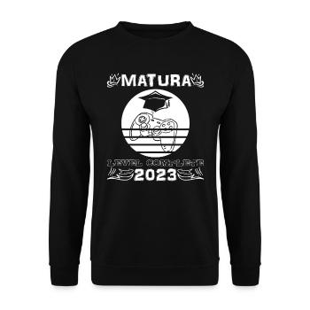 Matura 2023 Maturanten - Unisex Pullover - Schwarz - Vorne - Alina (178cm) & Michal (187cm)