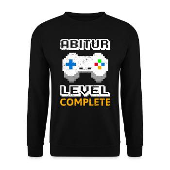 Niveau Abitur complet Abi 2023 Gamer - Sweat-shirt Unisexe - noir - Devant - Alina (178cm) & Michal (187cm)