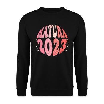 Matura 2023 Level complete Matura - Unisex Pullover - Schwarz - Vorne - Alina (178cm) & Michal (187cm)