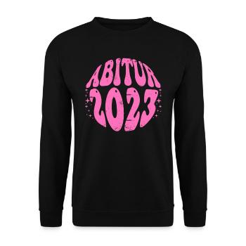 Abi 2023 Abitur Abiturienten - Unisex Pullover - Schwarz - Vorne - Alina (178cm) & Michal (187cm)