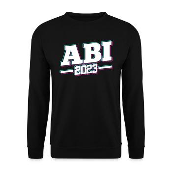 Abi 2023 Abitur Abiturienten - Unisex Pullover - Schwarz - Vorne - Alina (178cm) & Michal (187cm)