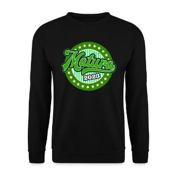 Matura Abschluss 2023 Maturant - Unisex Pullover - Schwarz - Vorne - Alina (178cm) & Michal (187cm)