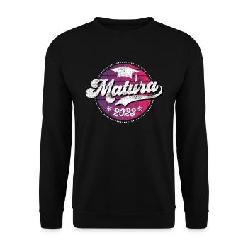 Matura 20203 Maturanten - Unisex Pullover - Schwarz - Vorne - Alina (178cm) & Michal (187cm)