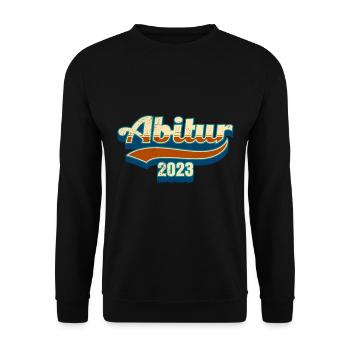 Abi 2023 Abitur Abiturient - Unisex Pullover - Schwarz - Vorne - Alina (178cm) & Michal (187cm)