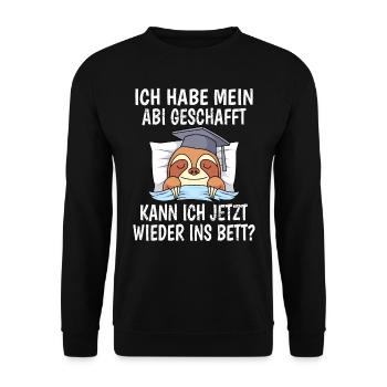 Abitur 2023 Abiturient - Unisex Pullover - Schwarz - Vorne - Alina (178cm) & Michal (187cm)
