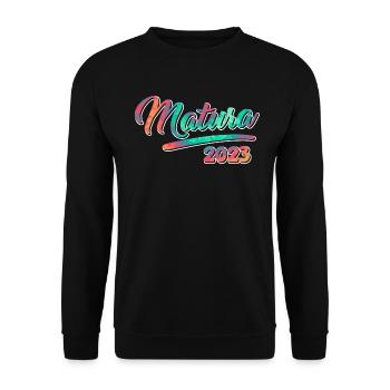 Matura 20203 High School Graduates - Unisex Sweatshirt - black - Front - Alina (178cm) & Michal (187cm)