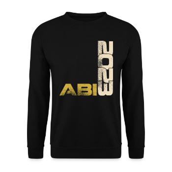 Abi 2023 Abiturient - Unisex Pullover - Schwarz - Vorne - Alina (178cm) & Michal (187cm)